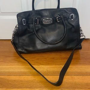 Michael Kors black leather purse